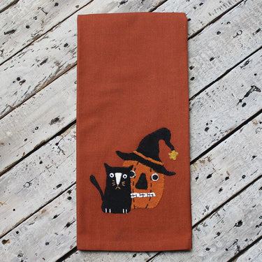 Cat, Pumpkin..Oh My Towel Set of two ET840007 - The Fox Decor